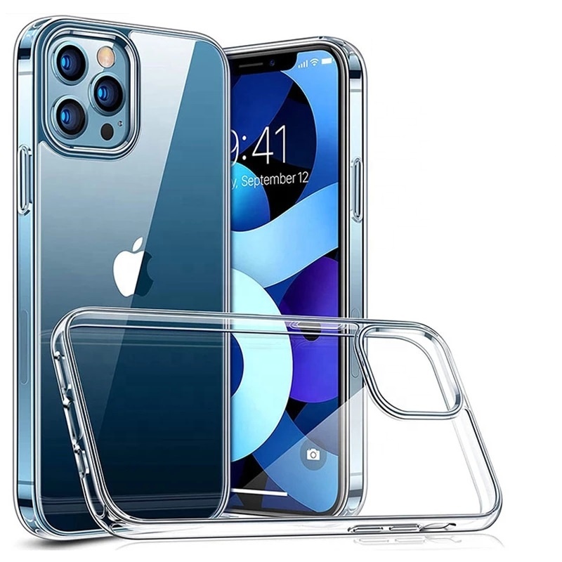 Ультратонкий защитный чехол для iPhone 14 Pro Max, мягкая задняя крышка для iPhone 13 mini, прозрачный силиконовый чехол