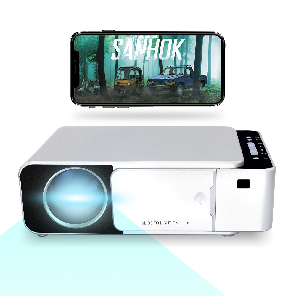 2021 горячая Распродажа Wifi беспроводной умный Android проектор 3000 люмен 1280*720p proyector LED T6 домашний кинотеатр кино LED Проекторы T6