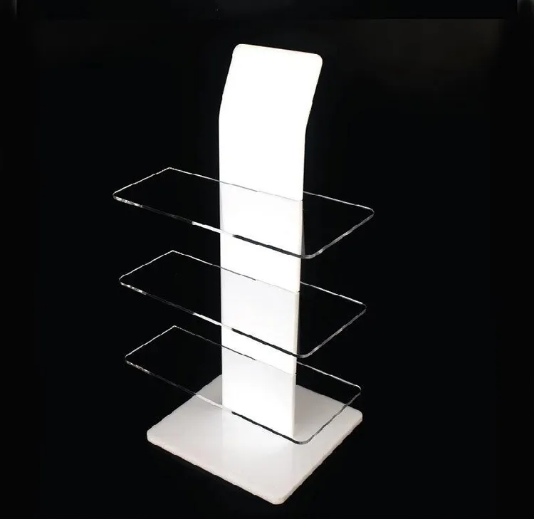 Customized OEM three-layer countertop acrylic lockable sunglasses display stand for sunglasses