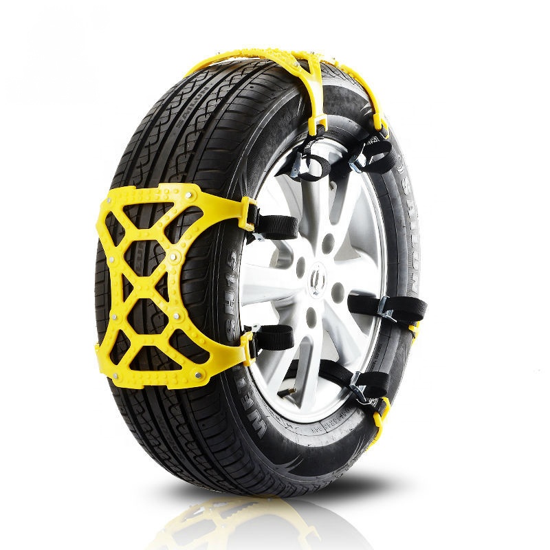 Snow Chains Of Car ,SUV Chain Tire Emergency Thickening Anti--Skid TPU Diamond Emergency Rubber Tire Chain