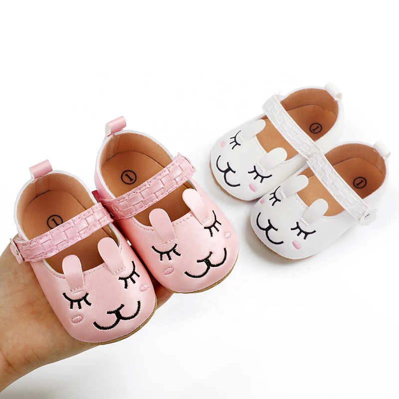 White Infants Toddler Children Pre Walker Cute Bunny Baby Girl Footwear Shoes