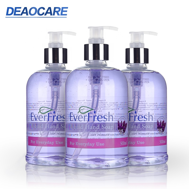 China supplier hot sale 500ML mild moisturizing cleaning adults skin care household hand soap liquid