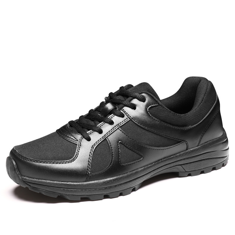 New Trend Breathable Men's Black Wear-resistant Physical Training Shoes Lightweight Large Size Running Shoes