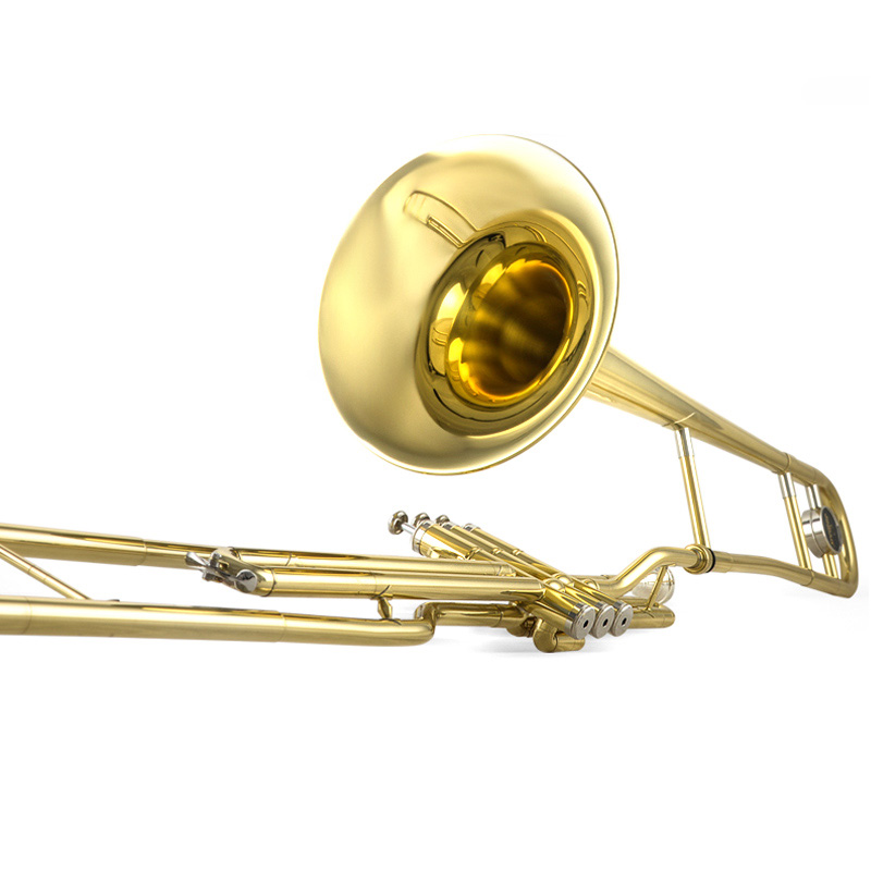 Jinbao vertical key marching trombone, Bb-tuned marching musical instrument JBSL-900