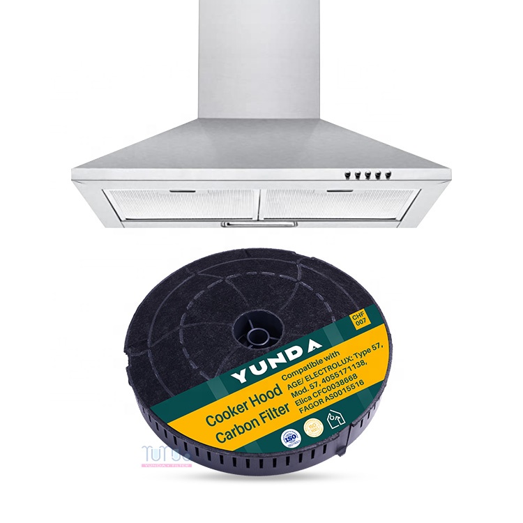 Compatible With 4055171138 Model57 CFC0038668 type57 AS0015516 482000009736 4055217501 Cooker Hood Round Carbon Filter