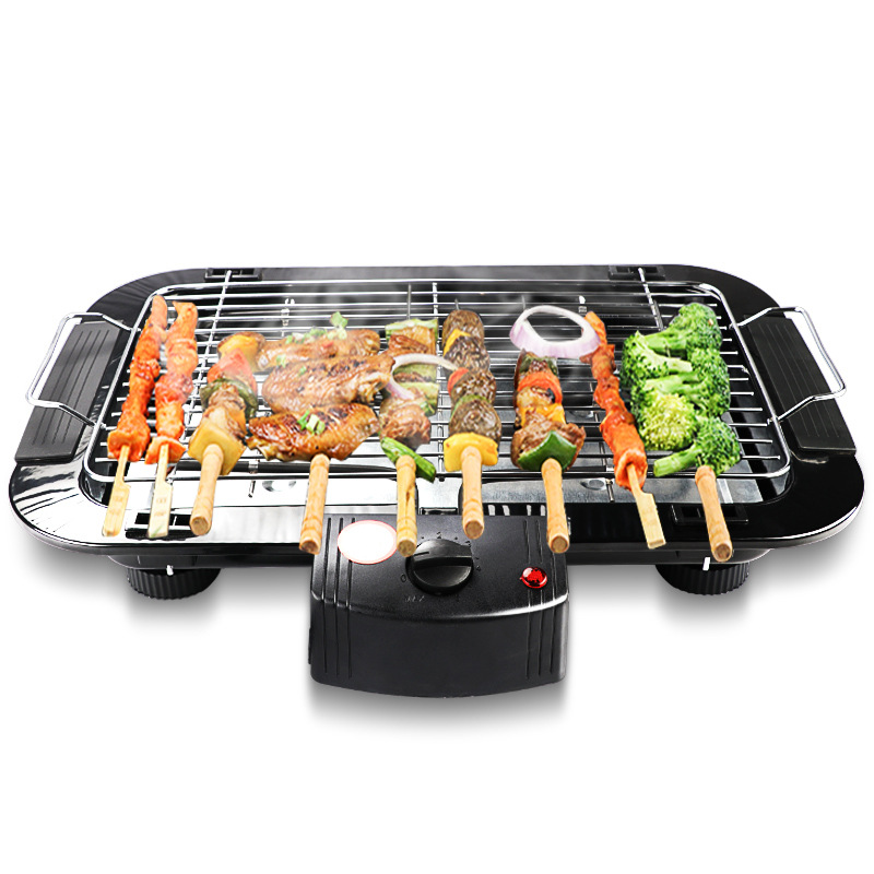 Grill Electric Barbecue Grill Indoor With Swith Height Adjustable