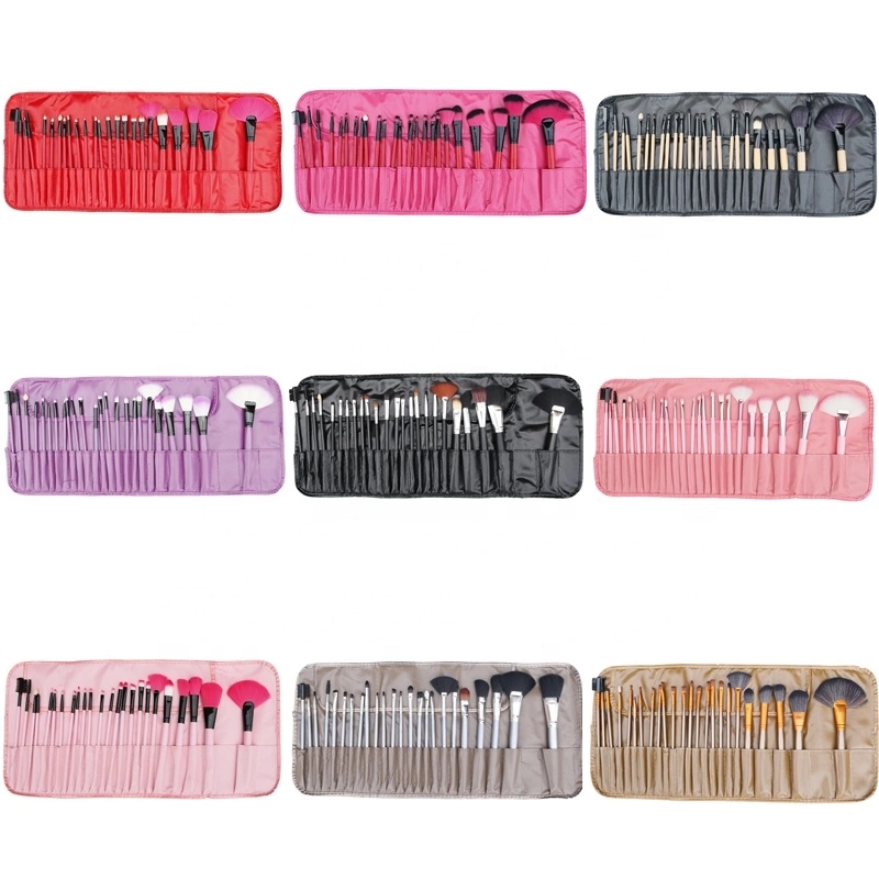 wholesale 24pcs makeup brush set super soft hair brushes set private label custom logo