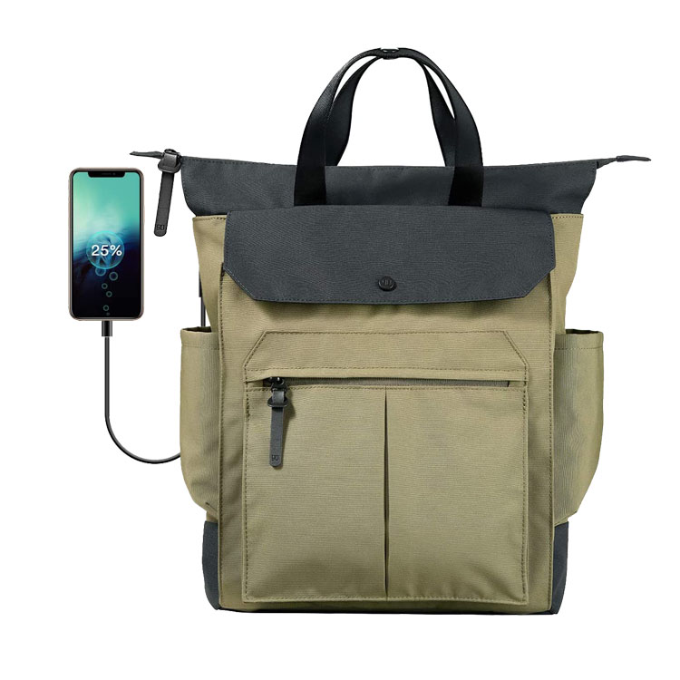 Durable Anti Theft Backpack with USB Charging Port College School Computer Bag