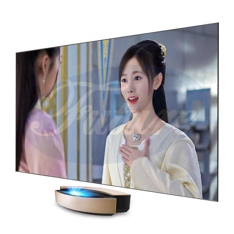 Короткий Экран для проектора 4K ALR pet с кристаллами, экран для проектора с фиксированной рамкой, 150 дюйма, 16:9