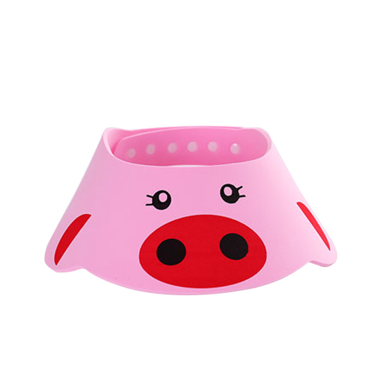 Cartoon Animal Kids Bath hat Adjustable Baby Shower hat Children Shampoo Bathing Shield Splash Guard Waterproof