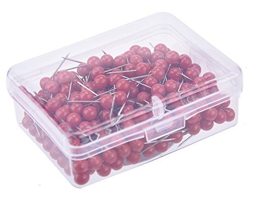 High Quality Stationery 250pcs Decorative map Push Pin with PP box packing
