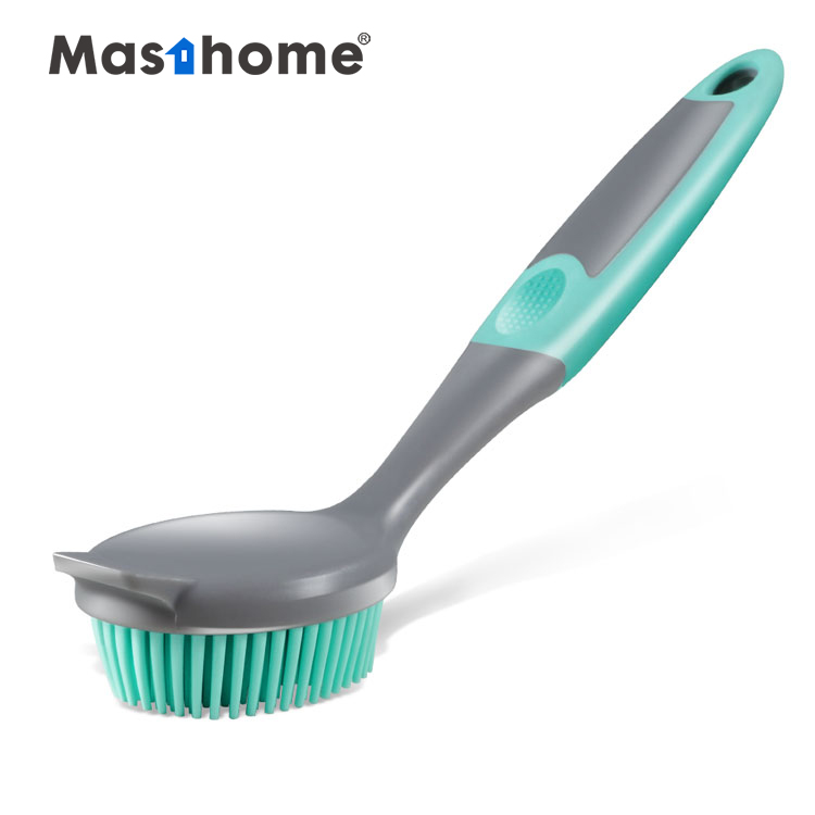 Masthome прочная мягкая TPR силиконовая резиновая щетка для мытья посуды