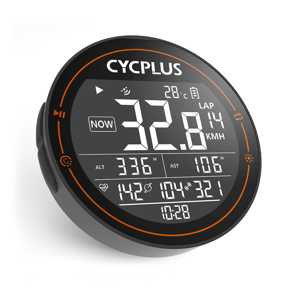 Цифровой умный велосипедный Спидометр CYCPLUS, велосипедный gps компьютер с пульсометром