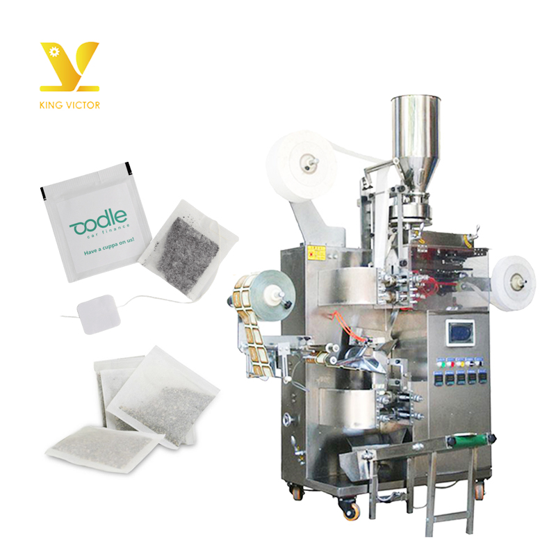 Automatic Herbal Tea Leaf Tea Filter Bag with Thread Packaging Machine
