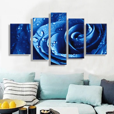 Wholesale 5 Panel Custom Print Canvas Painting for Living Room wall decor Landscape Home Decoration Wall Art