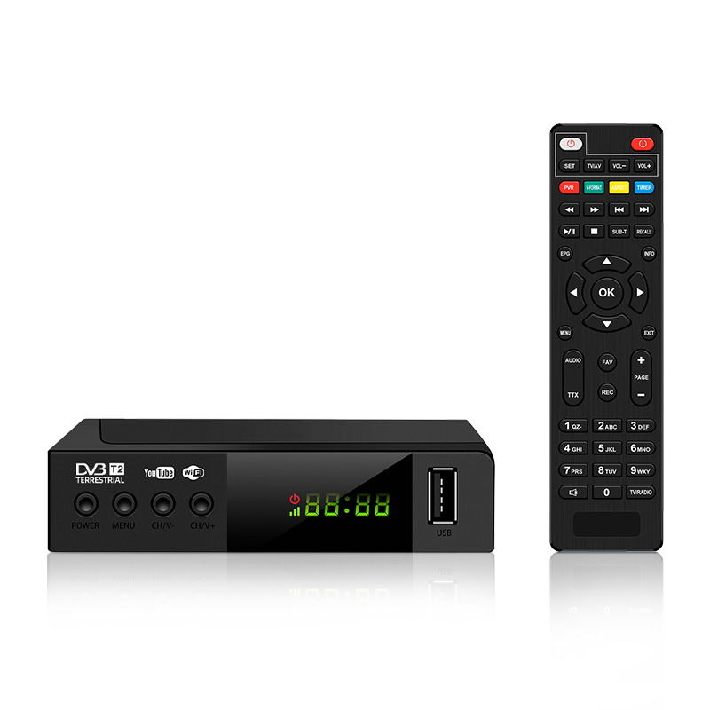 Прямая продажа с фабрики оптовая цена gichy U-009 DVB-T2 HD STB 1080P H.264 ТВ-приемник установленная верхная коробка