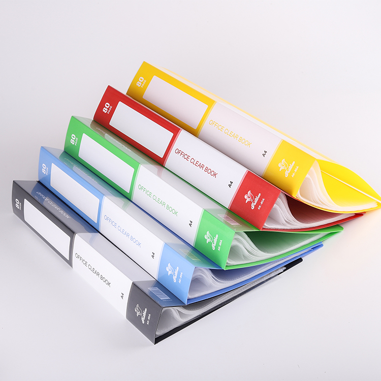 2019 горячие продажи водонепроницаемый PP a4 100 карманы ясно книга
