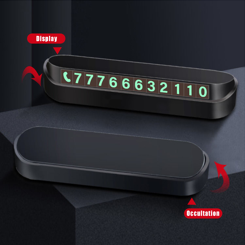 Car Temporary Parking Card Phone Number Card Plate Telephone Number Car Park Stop Automobile Accessories Car-styling