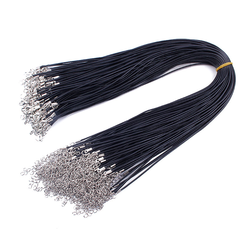DIY Jewelry Accessories Mobile Shell Decoration Leather Cord Necklace Korean Lobster Clasp Wax Cord Leather Cord
