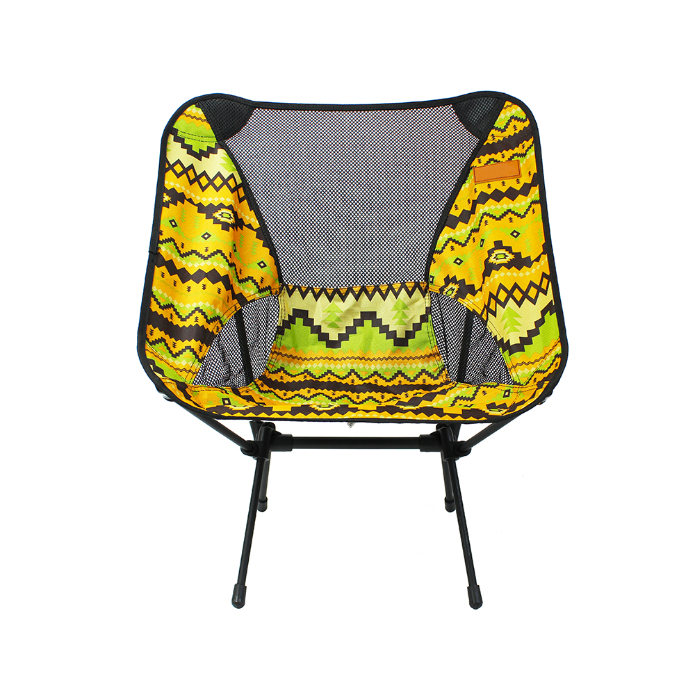 Outdoor beach lounge chair iron tube ultra-light space chair portable folding fishing chair