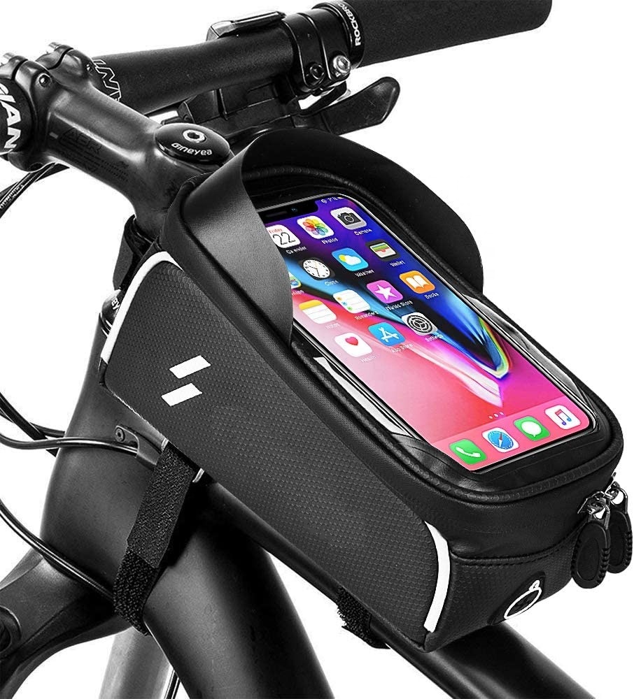 6.5in Велосипедный спорт телефон Сумки Водонепроницаемый MTB дорожный велосипед трубки из углеродного волокна руль мешок случай мобильного телефона держатель панье для езды на велосипеде