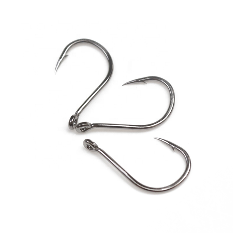 High Carbon Steel Fishhook Wholesale Crank Worm Hook Bass Fishing Soft Worm Hook Fish Hook With Barbs For Freshwater/Seawater