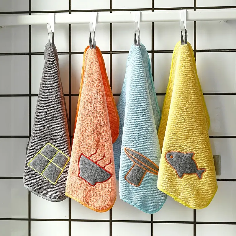 High Quality Microfiber Absorbable Quick Drying Kitchen Towel Household Dish Cleaning Cloth