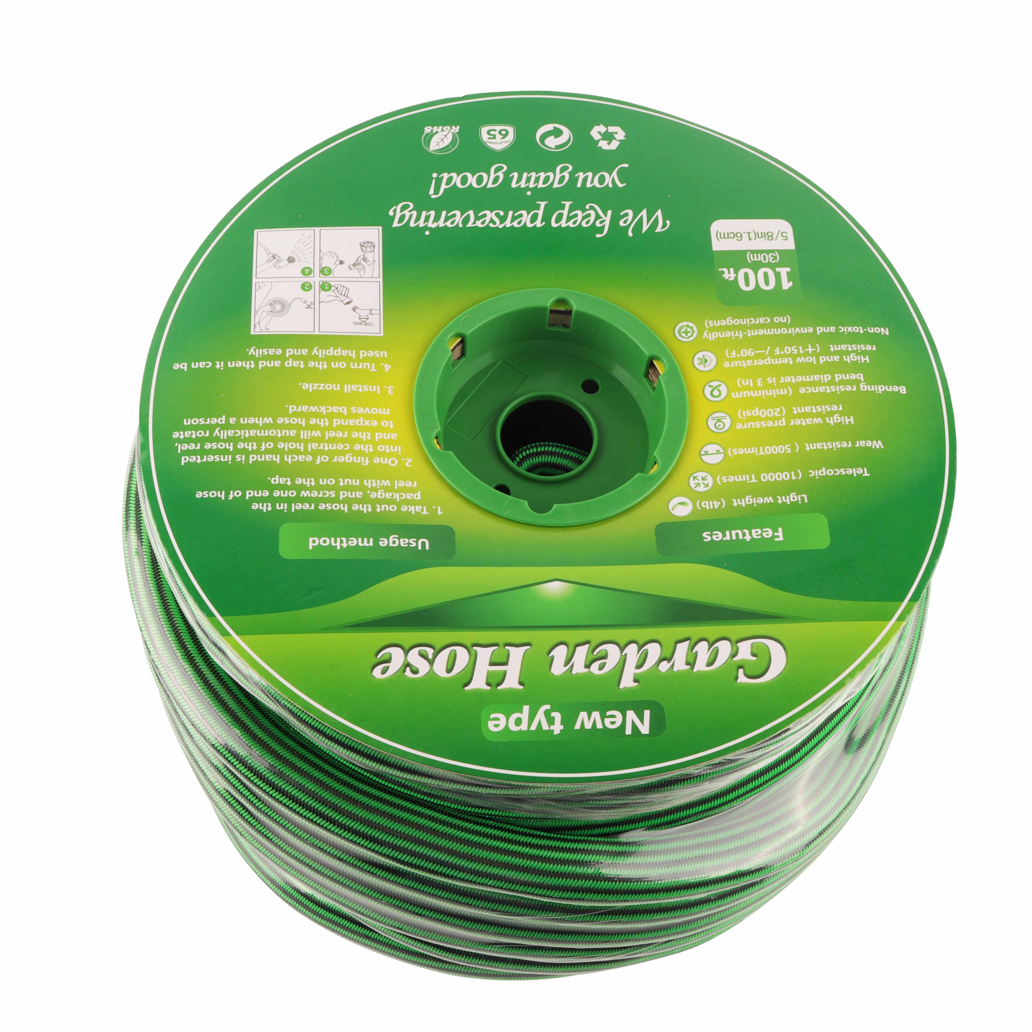 IRRIGLAD высокого давления эластичный садовый шланг 100ft растяжимый и гибкий шланг для сада