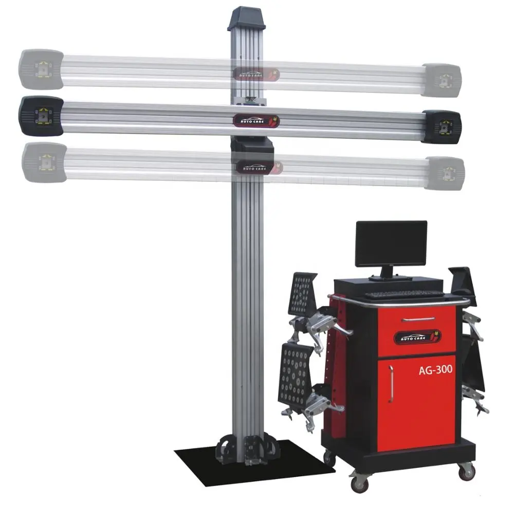 Luxury Auto Inspection Tracking 3D Wheel Alignment and Balancing Machine