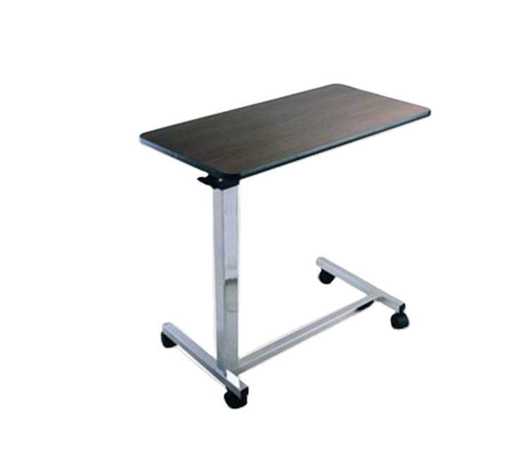 Multifunctional folding ABS plastic Mobile Patient adjustable Overbed bedside Dining tray Table For Hospital