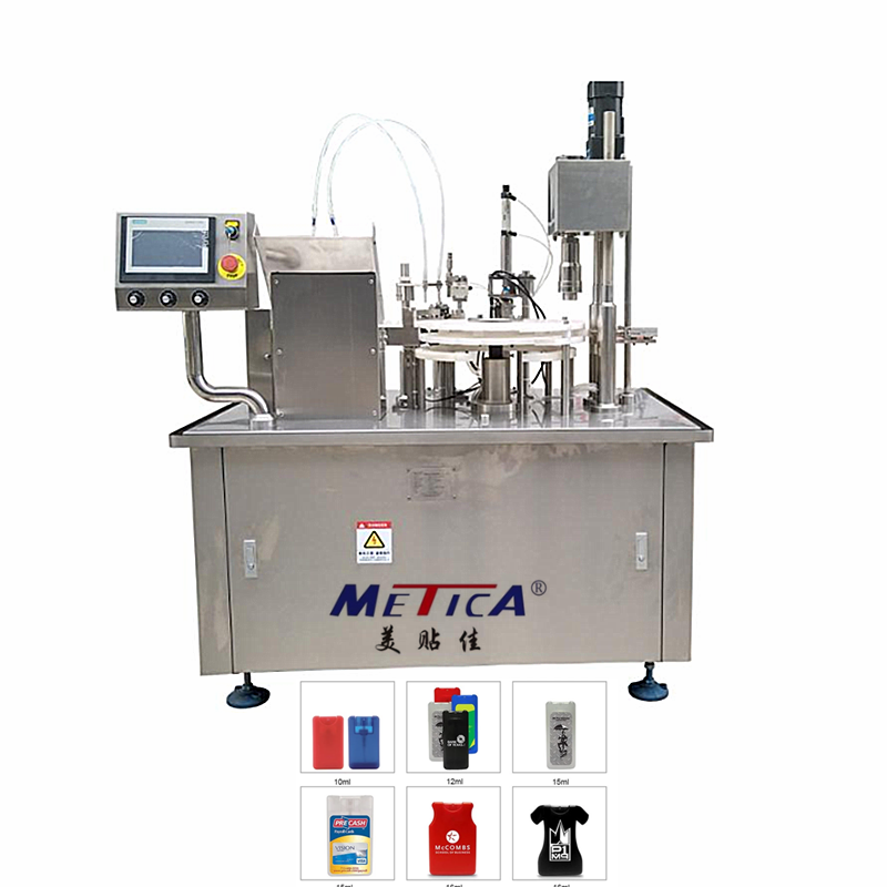 Portable perfume pen and credit card sprayer filling and capping machine in Shanghai