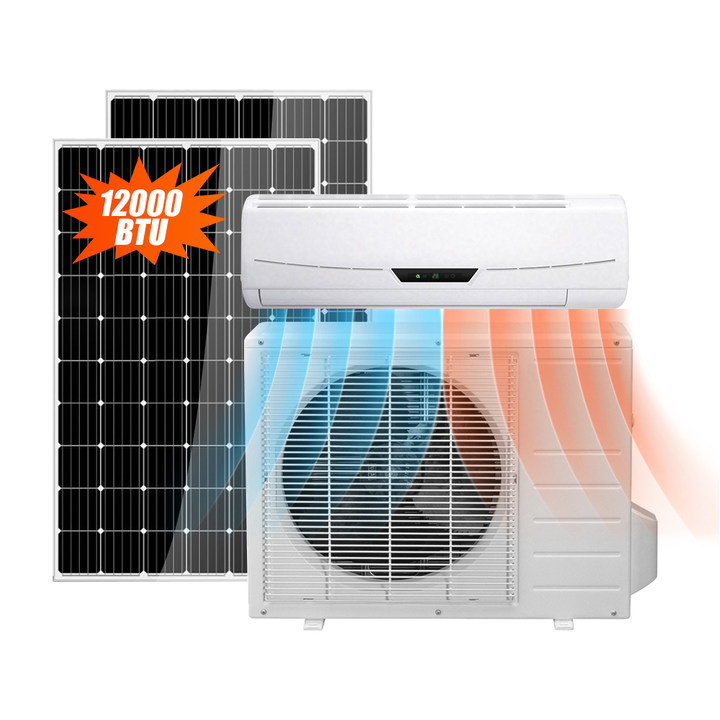 9000 12000 18000 24000 36000 BTU AC солнечный кондиционер с питанием от постоянного тока, автономный солнечный кондиционер, гибридный мини-кондиционер для дома