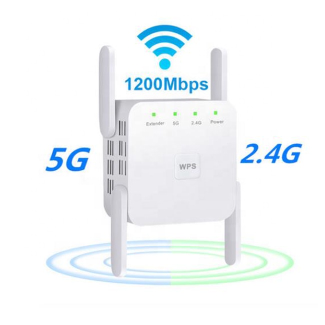 Внешняя антенна 2,4 ГГц 5,8 ГГц 1200 Мбит/с Wi-Fi ретранслятор для беспроводного удлинителя большого радиуса действия