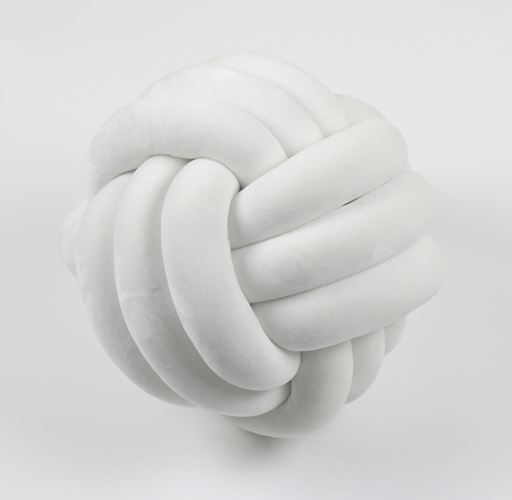 Charmkey wholesale throw pillows luxury Nordic style decoration sofa PP cotton round knot ball pillow