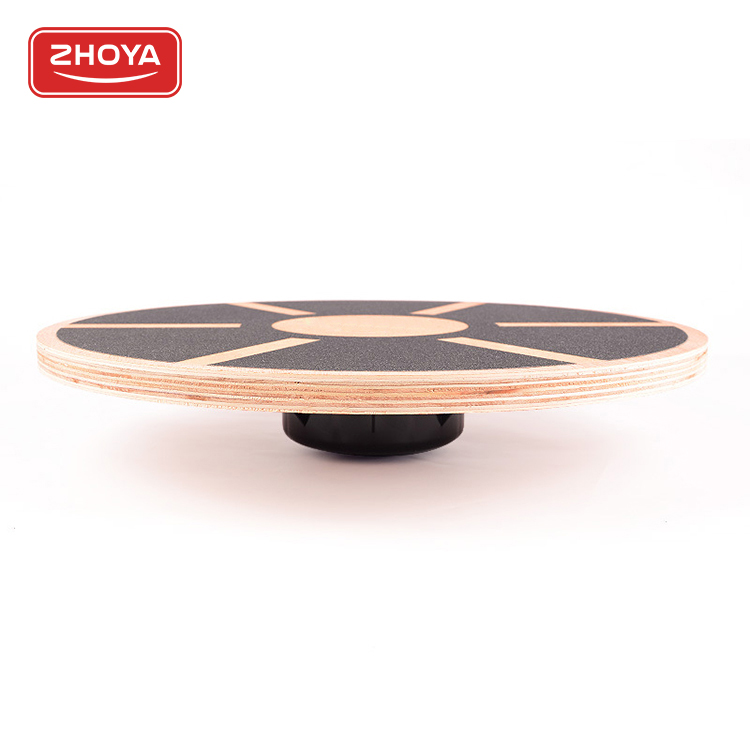 Zhoya Eco Friendly Wooden Wobble Board Kids Gym Equipment Block Balance Board For Stability Training