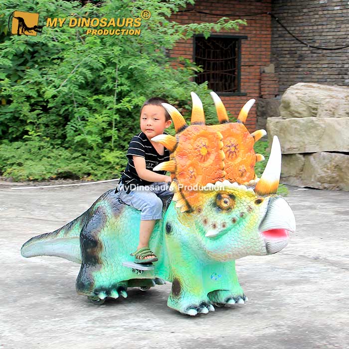 MY Dino DR005 Amusement Park Styracosaurus Dinosaur Rides
