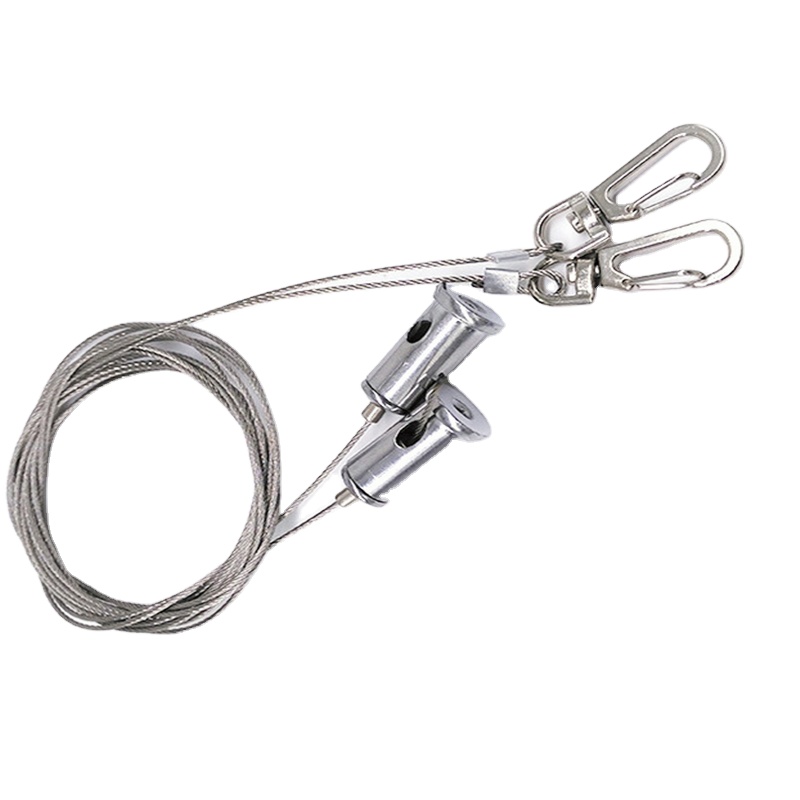 Suspension System Galvanized Steel Wire Rope with Loops Both End Luminous
