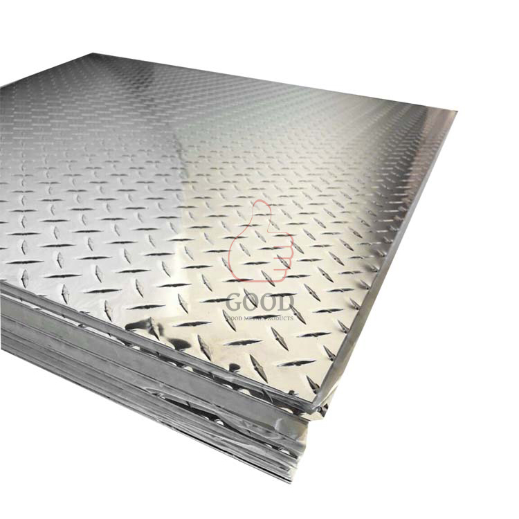 Best wholesale export Embossed 2mm thick 4x8 6061-t6 corrugated aluminum sheets