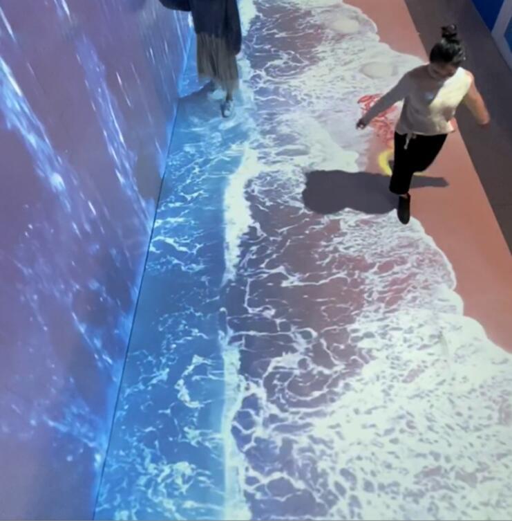 version 3D interactive floor, interactive projection software,interactive projection system