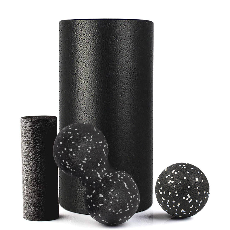 Gym Equipment Exercise High Density Logo Custom Muscle Massage Ball Body Yoga Sport Hard Foam Roller Set