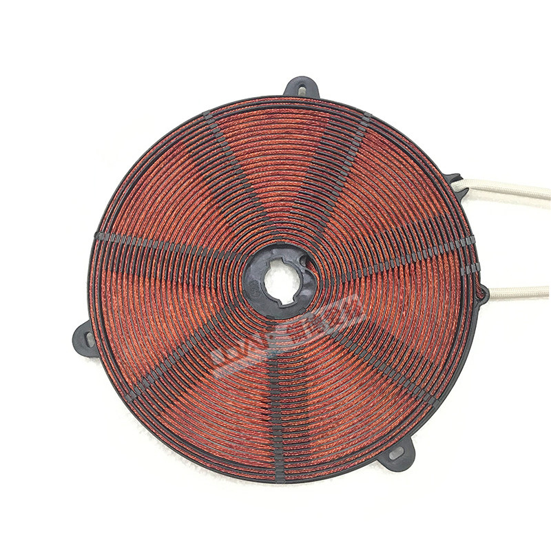 Copper coil panel for wok and induction cooker accessory induction cooker plate