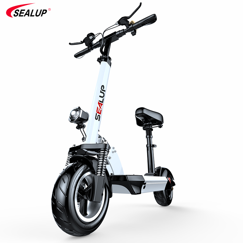 SEALUP Q8 2021 Новые поступления в переменного тока, 50-60 км 1000w Мощный 2 колеса 10 дюймов мобильность электрические скутеры для взрослых ребёнка ройялас подвесом и