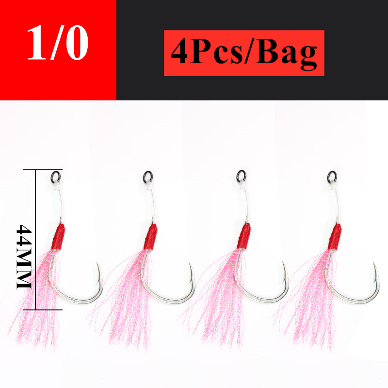 CASTFUN 2# 1# 1/0 2/0 3/0 4/0 5/0 Super Fishing Hooks High Carbon Steel Single Assist Hooks