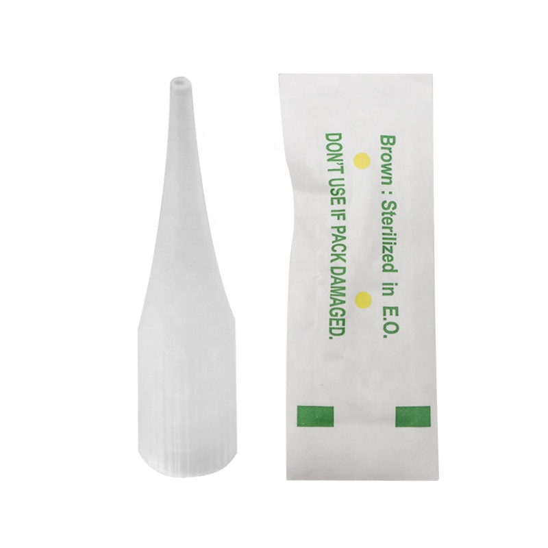 High Quality Disposable Plastic Permanent Makeup Tattoo Machine Tip Tattoo Needle Cap Narrow Tip