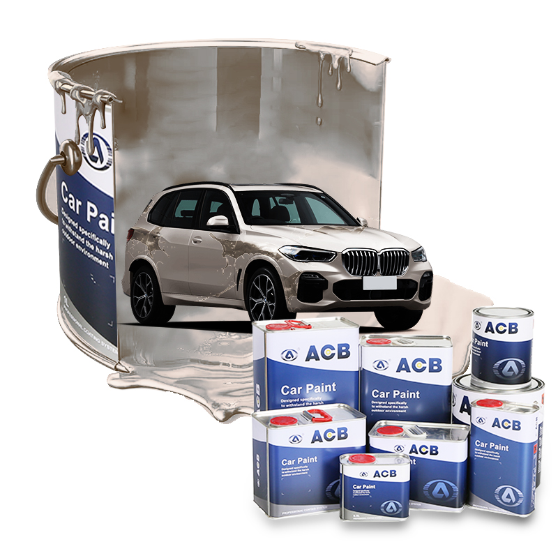 Автомобильная краска ACB для повторной отделки, насыщенный цвет, жемчужный цвет, Базовое покрытие, 1k