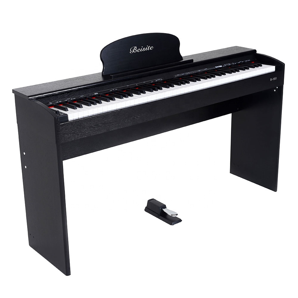 Upright Electronic Hammer Action Keyboard Baby Grand Digital Piano