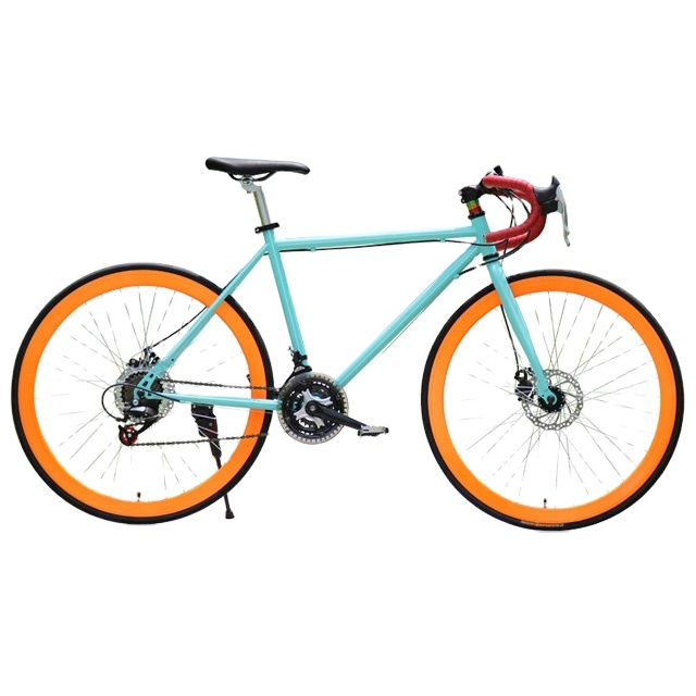 Fixed Gear bicycle Road Bike Wheels 21 Speed Disc Brake Cycle / City Bike / Racing Bike road racing bicycle