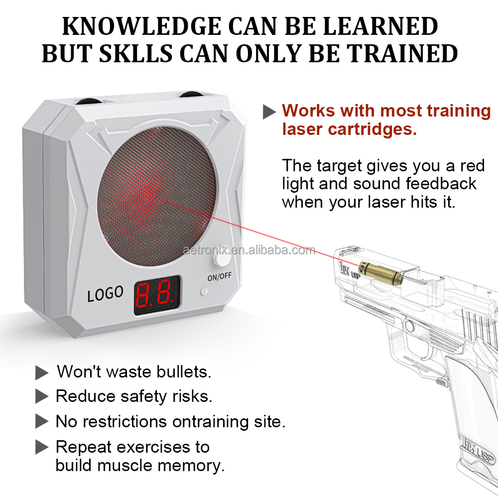 Shooting Training Target Electric Laser Gun Practice Target Infrared Laser Induction Electronic Scoring Laser Target