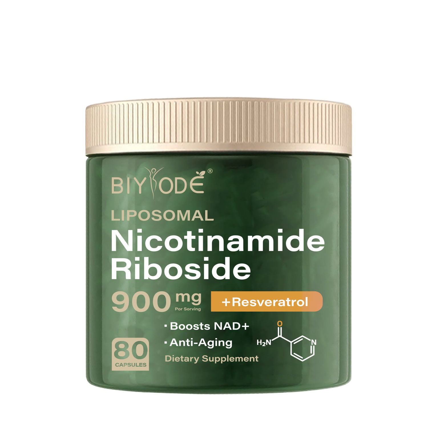 OEM ODM custom formula private label NAD+ resveratrol liposomal nicotinamide riboside nad supplement capsules