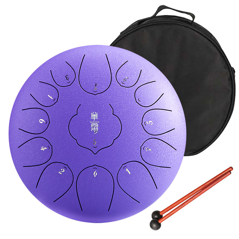 Hluru лотоса стали язык барабан Музыкальные инструменты 13 Note 12-дюймовый Drumset hanpan бак барабан Ударные инструменты THD13-12
